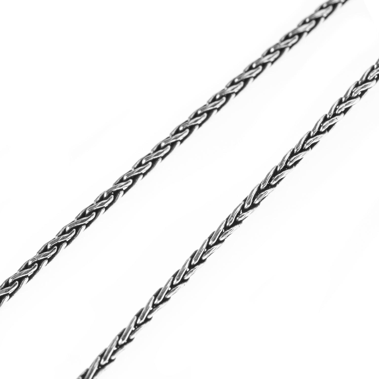 Sterling Silver Spiga Chain with Ring Clasp C-7949 - Minar Jewellers