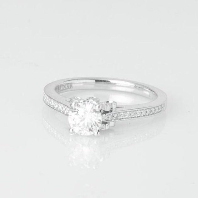 Platinum Diamond Engagement Ring VDRA209SM