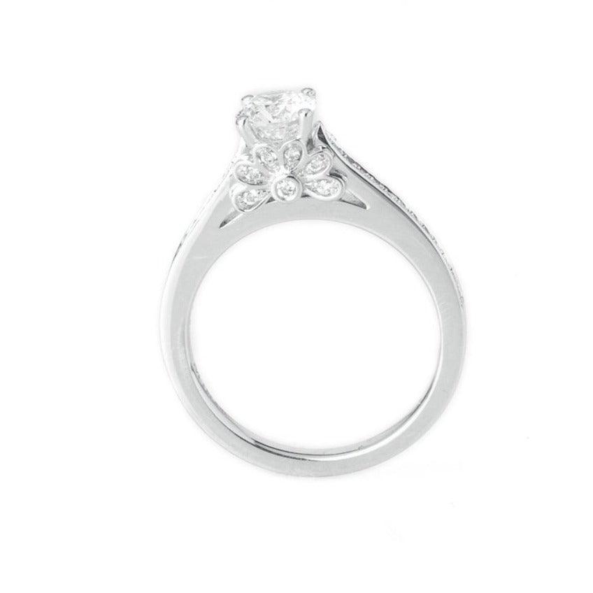 Platinum Diamond Engagement Ring VDRA209SM