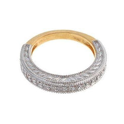 22ct Gold 3/4 Eternity Cubic Zirconia Ring VLR402 - Minar Jewellers