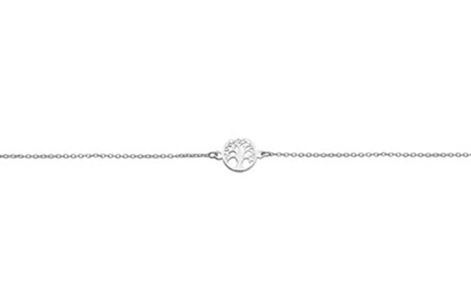 Sterling Silver Tree of Life Bracelet SBR252B - Minar Jewellers