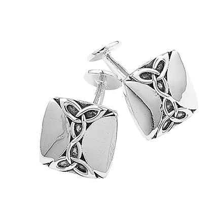 Sterling Silver Celtic Design Cufflinks SC033A - Minar Jewellers