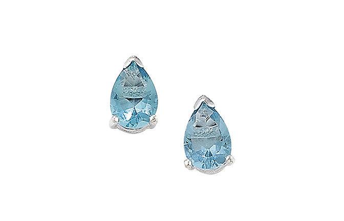 Sterling Silver Turquoise Stone Earrings SE146A - Minar Jewellers