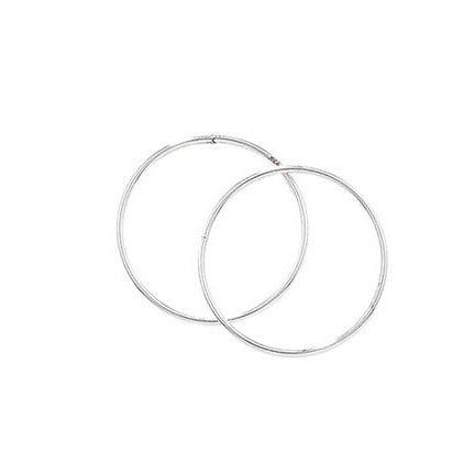 Sterling Silver 20mm Hoop Earrings SE692A - Minar Jewellers