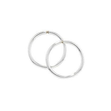 Sterling Silver 10mm Hoop Earrings SE695A - Minar Jewellers