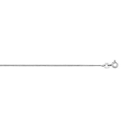Rhodium Plated Sterling Silver Curb Chain SN250B - Minar Jewellers