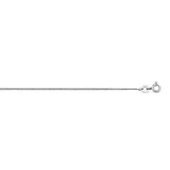 Rhodium Plated Sterling Silver Curb Chain SN250B - Minar Jewellers