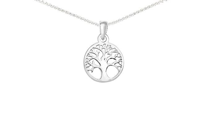 Sterling Silver Tree of Life Pendant SP151C - Minar Jewellers