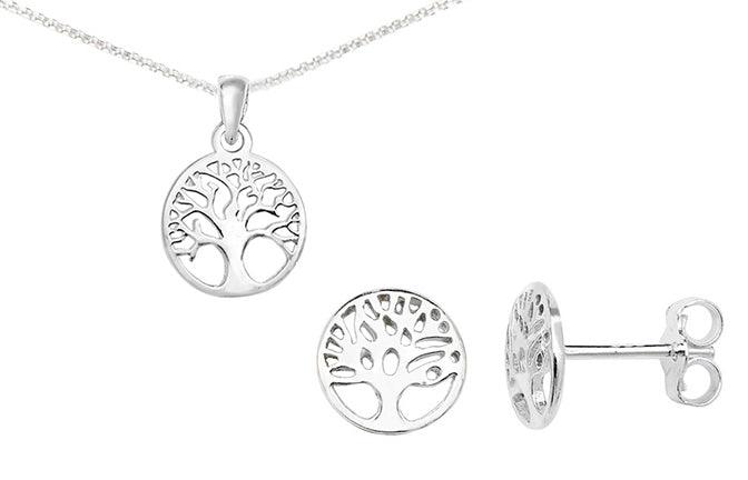 Sterling Silver Tree of Life Pendant SP151C - Minar Jewellers