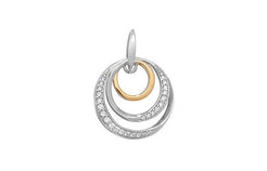 Sterling Silver and Gold Plated Fancy Pendant SP241A - Minar Jewellers